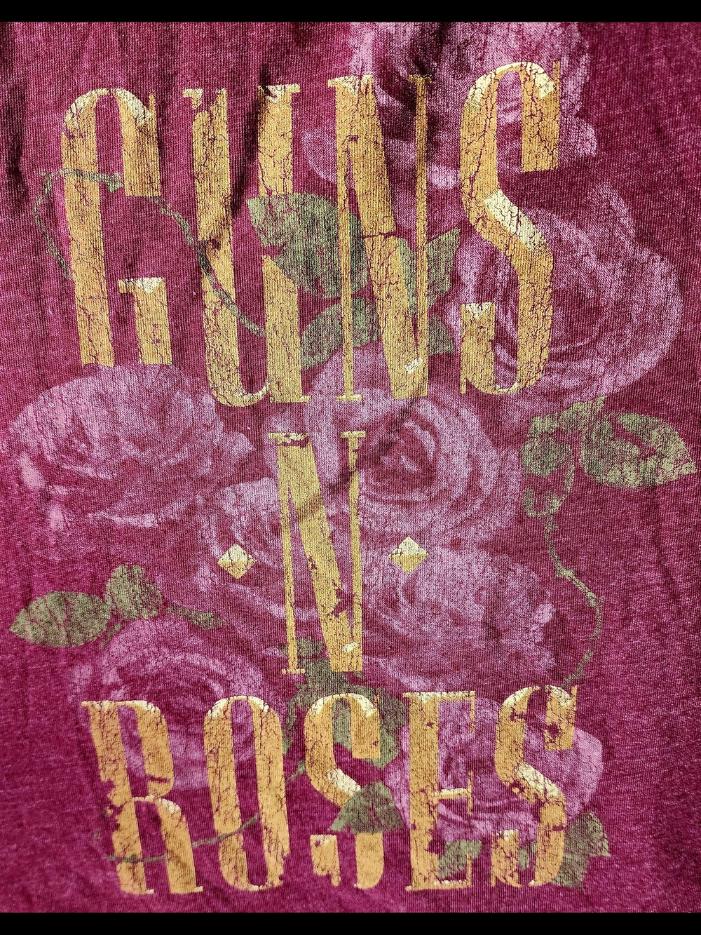 Guns N' Roses by Will Call - Floral Graphic Tank - Burgundy